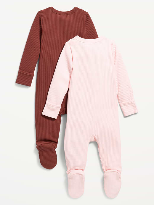 Old Navy 2-Way-Zip Sleep & Play Footed One-Piece 2-Pack for Baby — photo 3