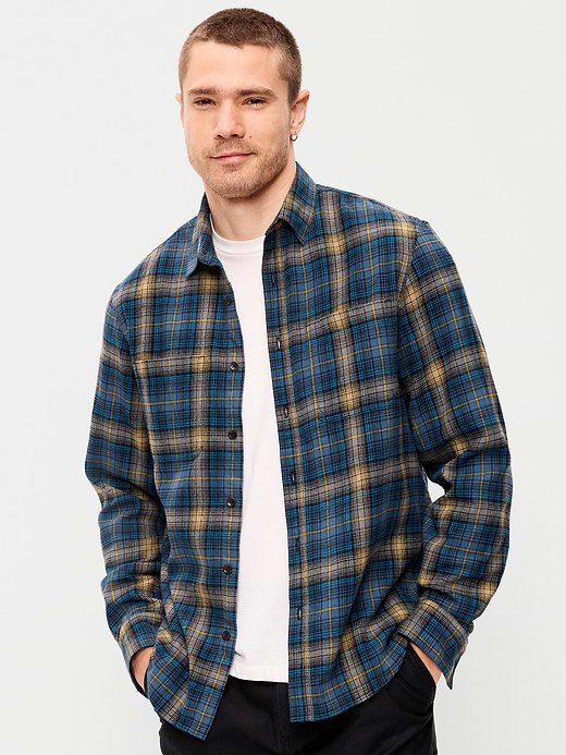 Old Navy Relaxed Long-Sleeve Flannel Pocket Shirt — photo 1