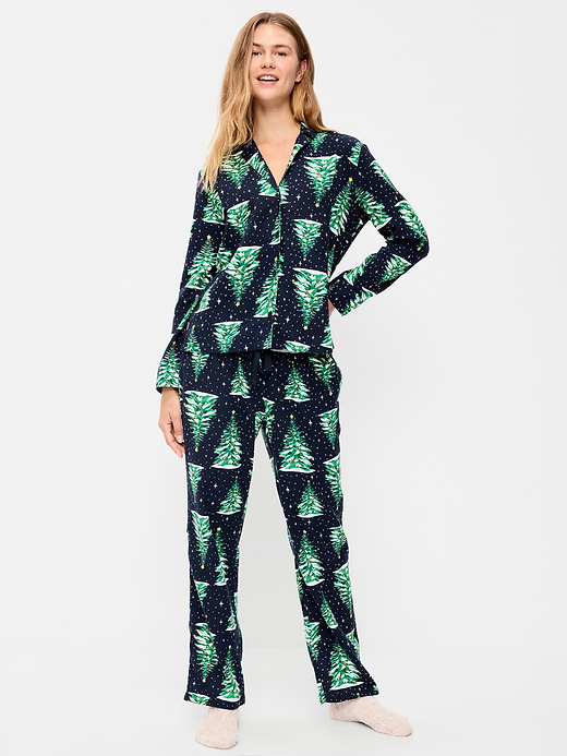 Old Navy Printed Flannel Pajama Pant Set for Women — photo 1