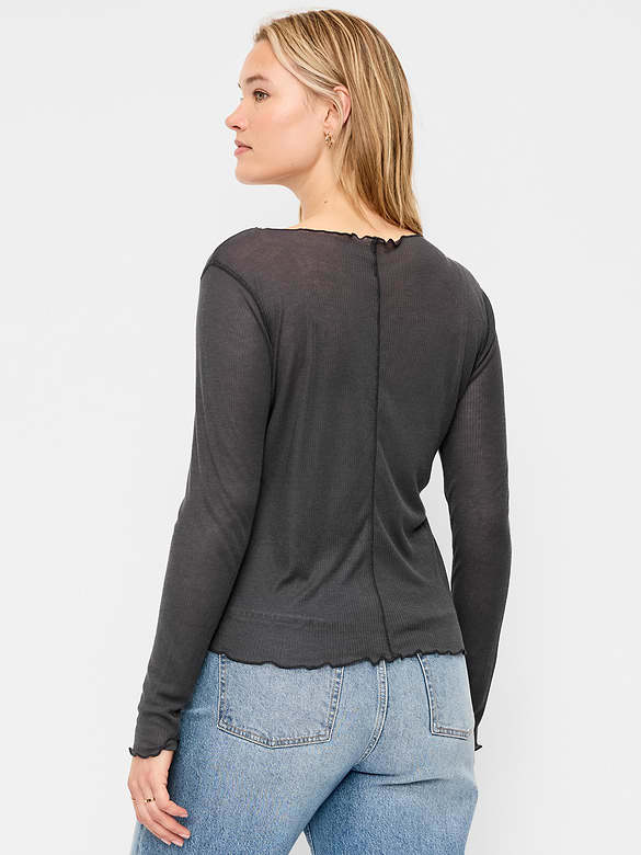 Old Navy Lettuce-Edge Tissue T-Shirt — photo 7