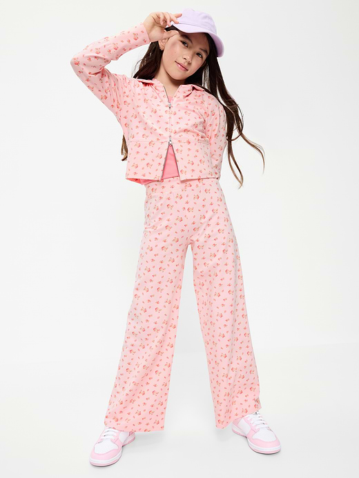 Old Navy Foldover Jersey Knit Wide-Leg Pants for Girls — photo 4
