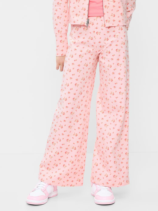 Old Navy Foldover Jersey Knit Wide-Leg Pants for Girls — photo 1