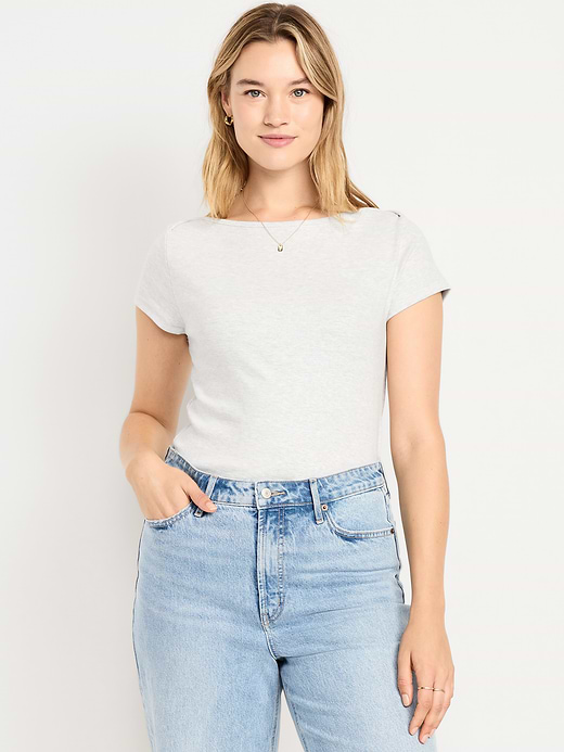 Old Navy Snug Boatneck T-Shirt — photo 7