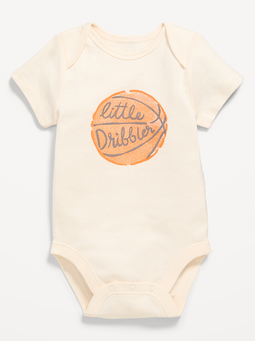 Old Navy Unisex Short-Sleeve Logo-Graphic Bodysuit for Baby — photo 1