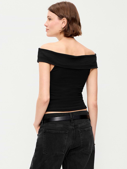 Old Navy Off-The-Shoulder Fitted Top — photo 3