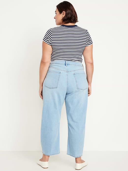 Old Navy High-Waisted Wow Barrel-Leg Ankle Jeans — photo 7