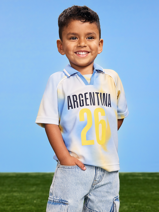 Old Navy FIFA World Cup 26™ Argentina Unisex Lifestyle Collared Jersey T-Shirt for Toddler — photo 1