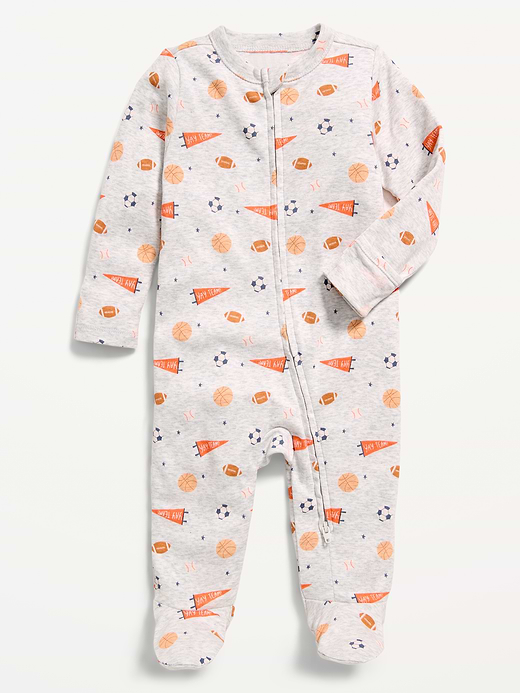 Old Navy Unisex 2-Way-Zip Sleep & Play Footed One-Piece for Baby — photo 1