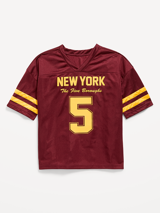 Old Navy Oversized Football-Style Lifestyle Jersey T-Shirt for Boys — photo 3