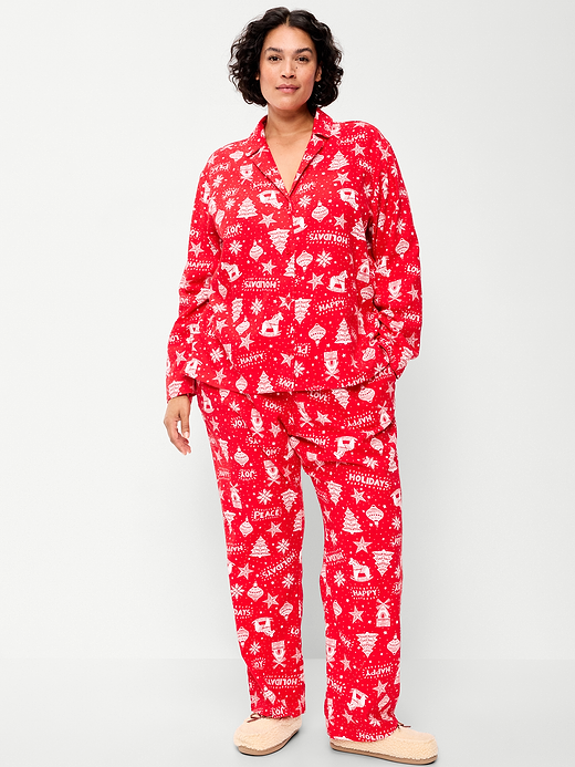 Old Navy Printed Flannel Pajama Pant Set for Women — photo 8