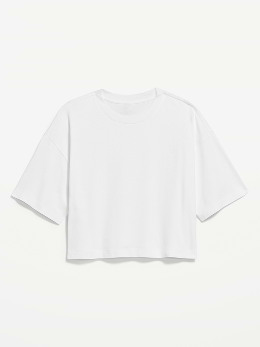 Old Navy Vintage Crew-Neck Oversized Crop T-Shirt — photo 5
