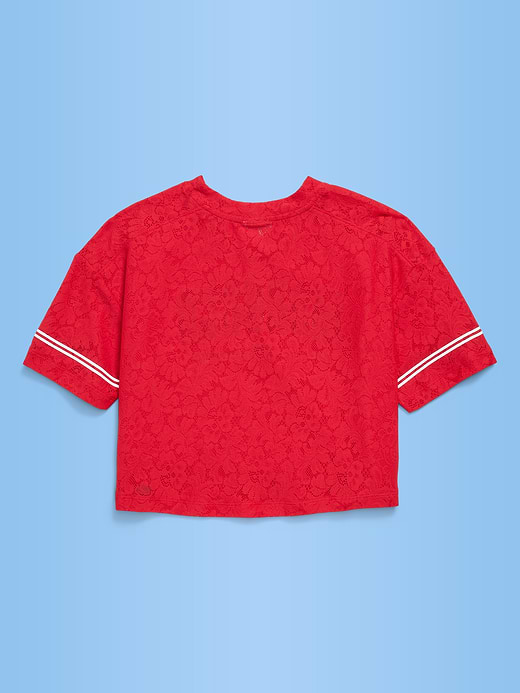 Old Navy FIFA World Cup 26™ Germany Boxy Lace V-Neck T-Shirt for Girls — photo 3