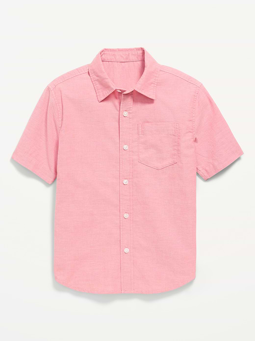 Old Navy Short-Sleeve Pocket Oxford Shirt for Boys — photo 3