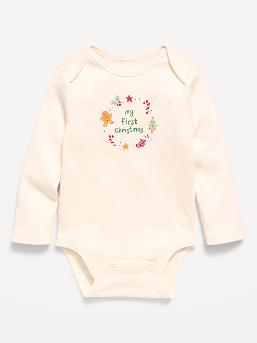 Old Navy Long-Sleeve Graphic Bodysuit for Baby — photo 3