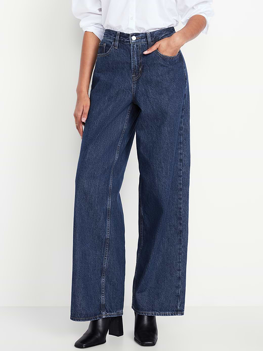 Old Navy Mid-Rise Wow Baggy Wide-Leg Jeans — photo 3