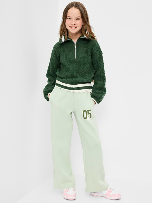 Old Navy High-Waisted Graphic Wide-Leg Sweatpants for Girls — photo 4