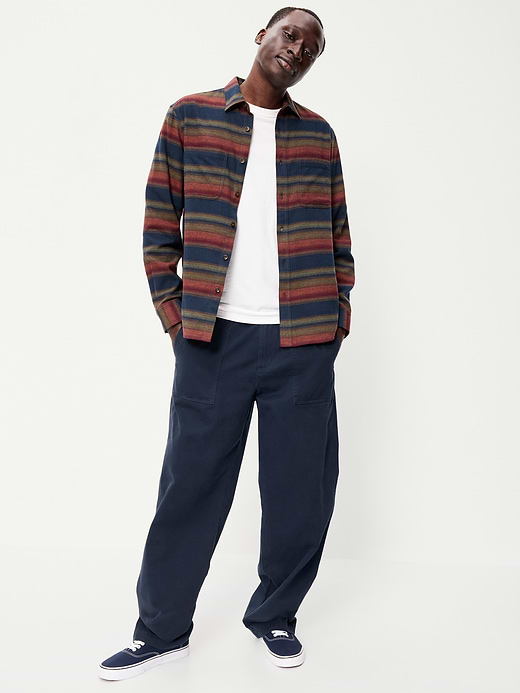 Old Navy Relaxed Long-Sleeve Flannel Pocket Shirt — photo 4