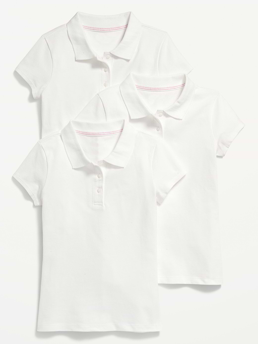 Old Navy Uniform Pique Polo Shirt 3-Pack for Girls — photo 1