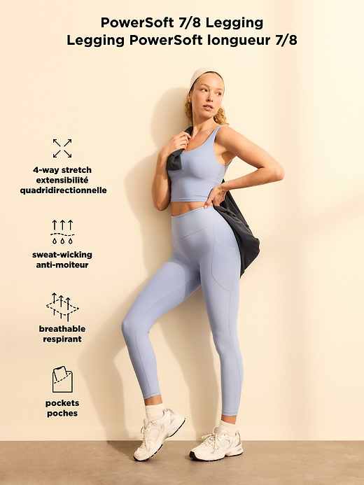 Old Navy High-Waisted PowerSoft 7/8 Pocket Leggings — photo 9