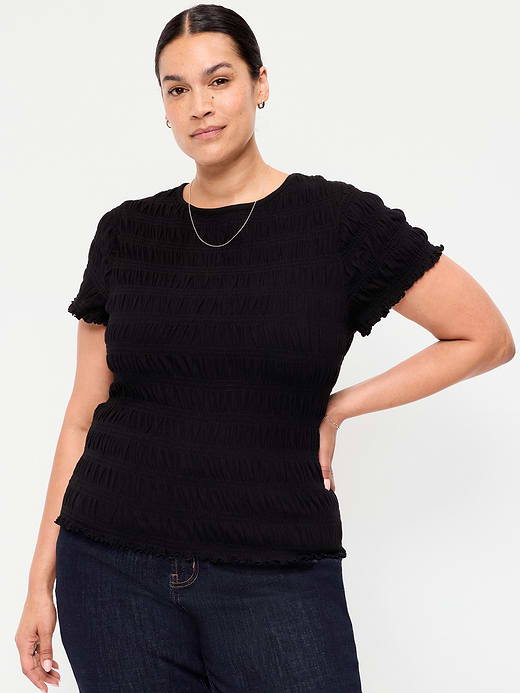 Old Navy Slit-Neck Smocked Top — photo 8