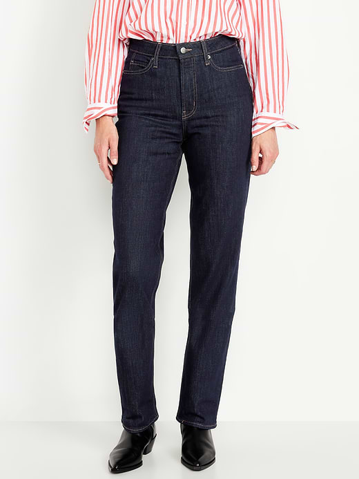 Old Navy Extra High-Waisted Straight Jeans — photo 3