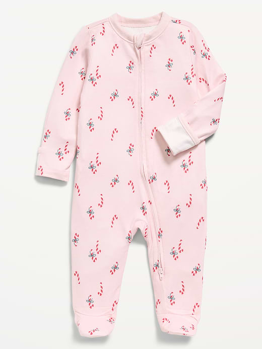 Old Navy Unisex 2-Way-Zip Sleep & Play Footed One-Piece for Baby — photo 1