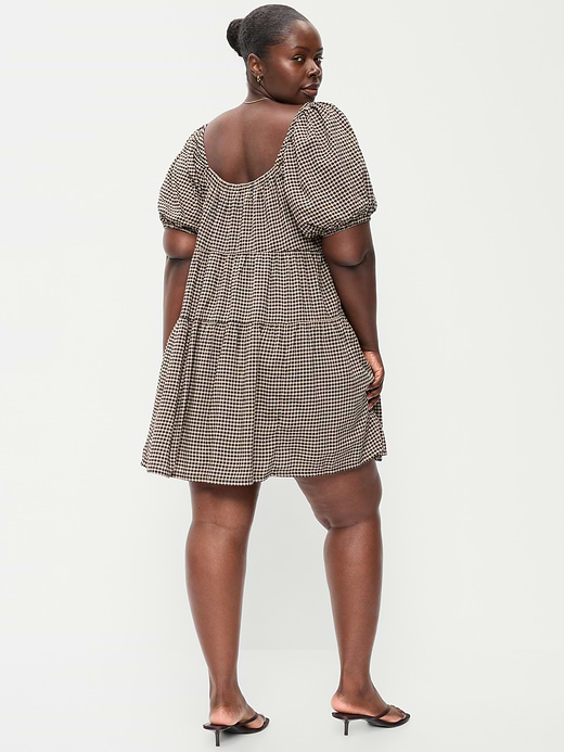 Old Navy Puff-Sleeve Smocked Mini Swing Dress — photo 10