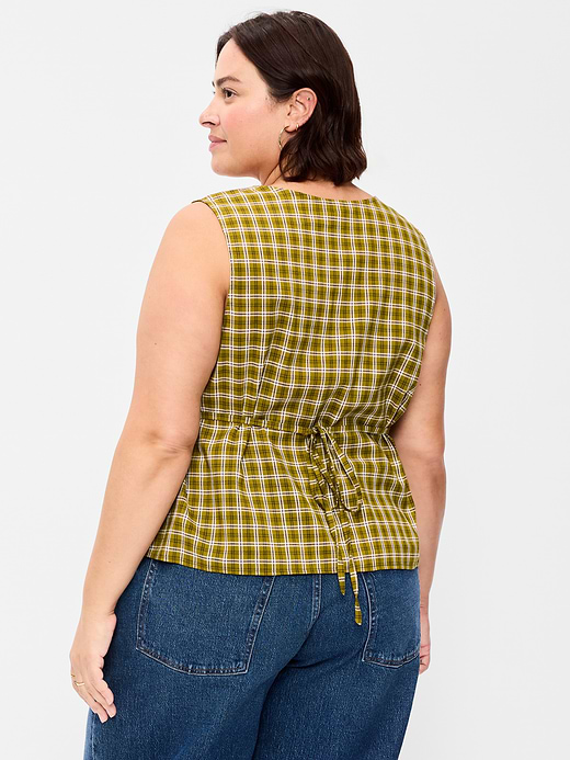 Old Navy Sleeveless V-Neck Tie-Back Top — photo 9