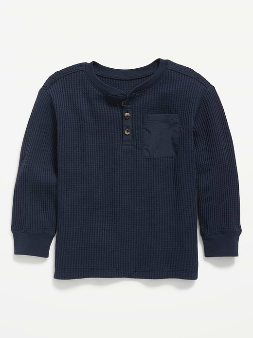 Old Navy Long-Sleeve Waffle Knit Henley T-Shirt for Toddler Boys — photo 1