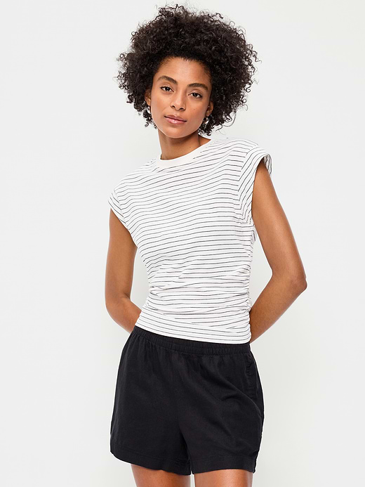 Old Navy Cap-Sleeve Cinch-Waist Top — photo 1