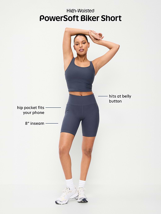 Old Navy High-Waisted PowerSoft Biker Shorts -- 8-inch inseam — photo 11
