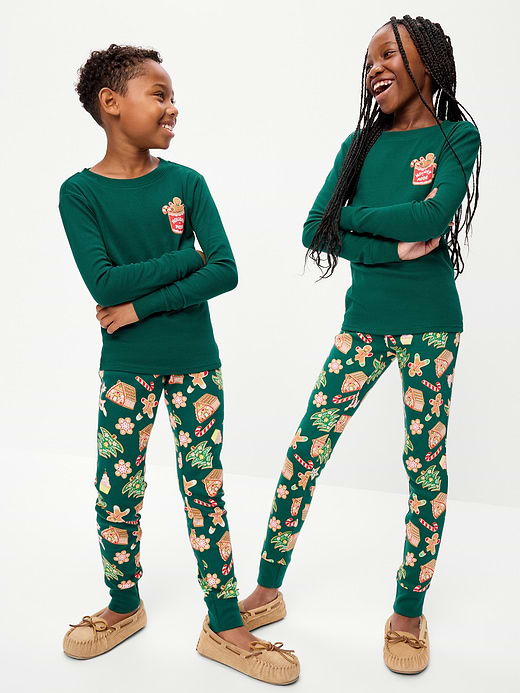 Old Navy Gender-Neutral Snug-Fit Graphic Pajama Set for Kids — photo 1
