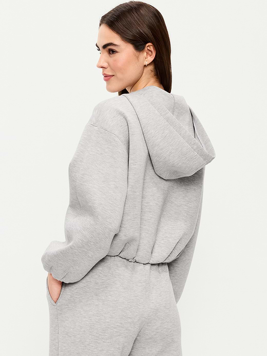 Old Navy Bounce Fleece Bubble-Hem Hoodie Sweatshirt — photo 3