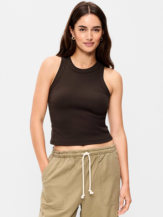 Old Navy Crop Ribbed Tank Top — photo 1