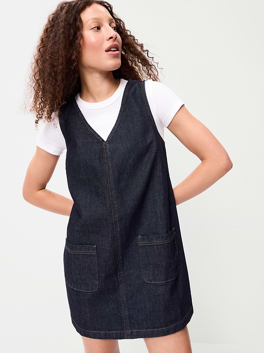 Old Navy Sleeveless Pinafore Mini Dress — photo 1
