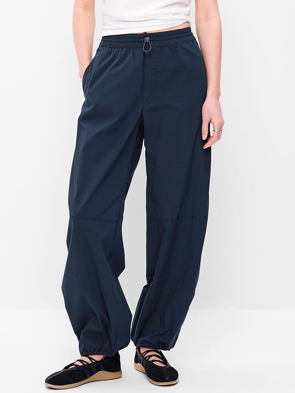 Old Navy Lightweight Pull-On Poplin Balloon Pants — photo 3
