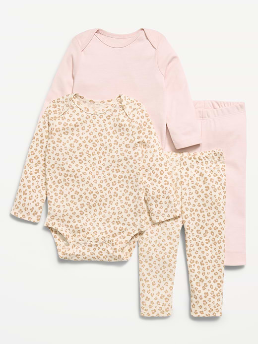 Old Navy Long-Sleeve Bodysuit and Leggings 4-Piece for Baby — photo 1