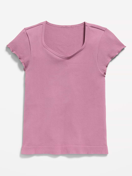 Old Navy Fitted Seamless Ribbed  Performance Top for Girls — photo 3