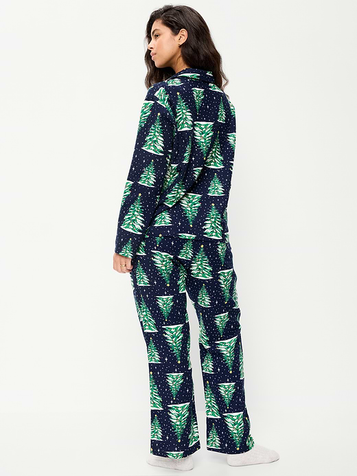 Old Navy Printed Flannel Pajama Pant Set for Women — photo 7