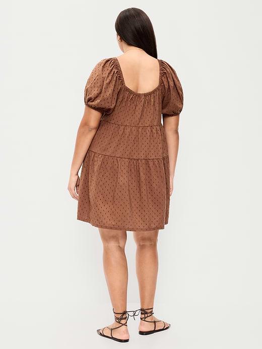 Old Navy Puff-Sleeve Smocked Mini Swing Dress — photo 10