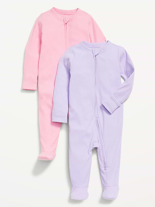 Old Navy 2-Way-Zip Sleep & Play Footed One-Piece 2-Pack for Baby — photo 1