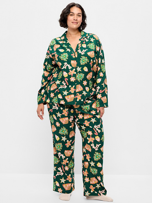 Old Navy Printed Flannel Pajama Pant Set for Women — photo 8