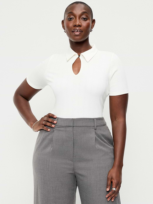 Old Navy Keyhole Polo Top — photo 5