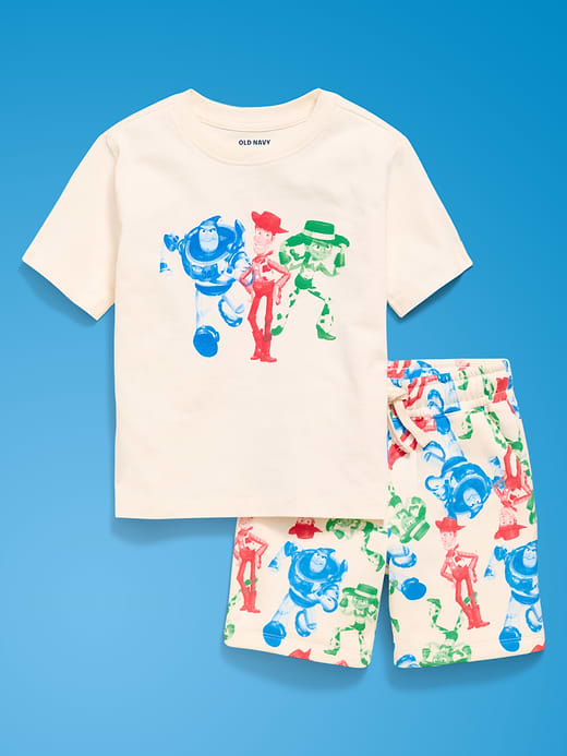 Old Navy Old Navy x Pixar Toy Story Oversized Graphic T-Shirt and Shorts Set for Toddler Boys — photo 4