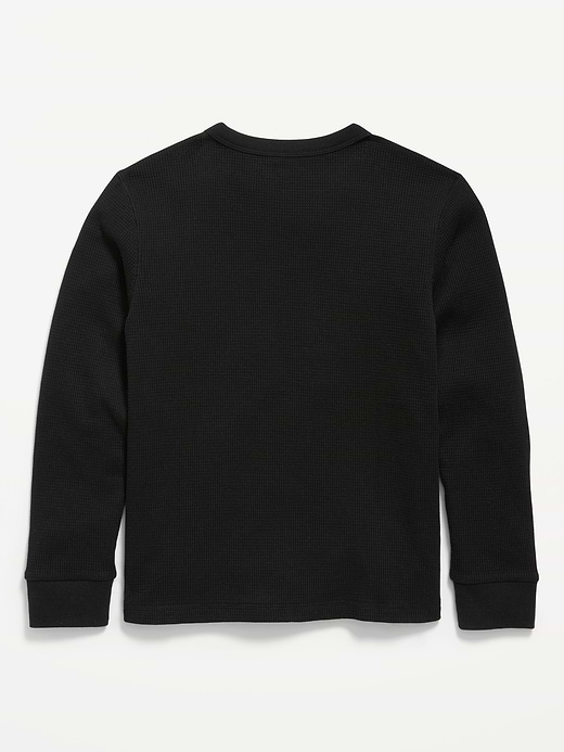 Old Navy Long-Sleeve Waffle-Knit T-Shirt for Boys — photo 3