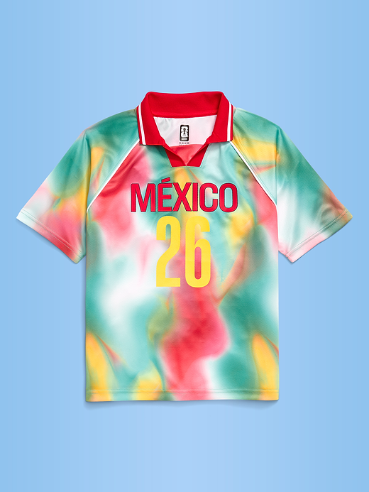 Old Navy FIFA World Cup 26™ Argentina Lifestyle Collared Jersey T-Shirt for Kids — photo 3