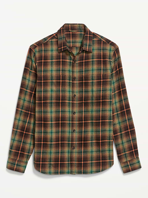 Old Navy Relaxed Long-Sleeve Flannel Pocket Shirt — photo 5