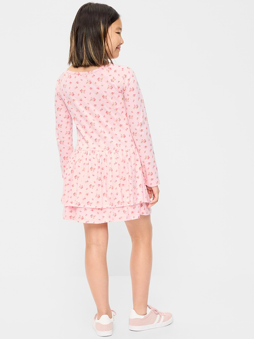 Old Navy Fitted Long-Sleeve Ruffled Dress for Girls — photo 3