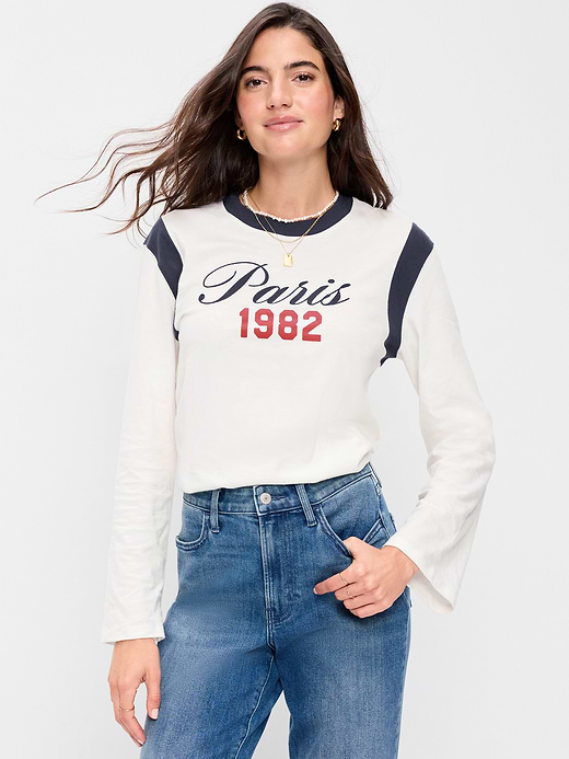 Old Navy EveryWear Long-Sleeve Graphic T-Shirt — photo 1