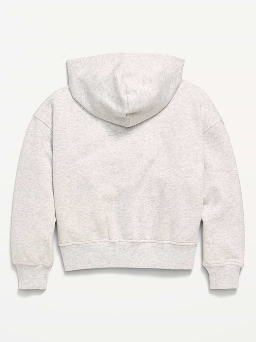 Old Navy Favorite Fleece Graphic Zip-Front Hoodie for Girls — photo 3